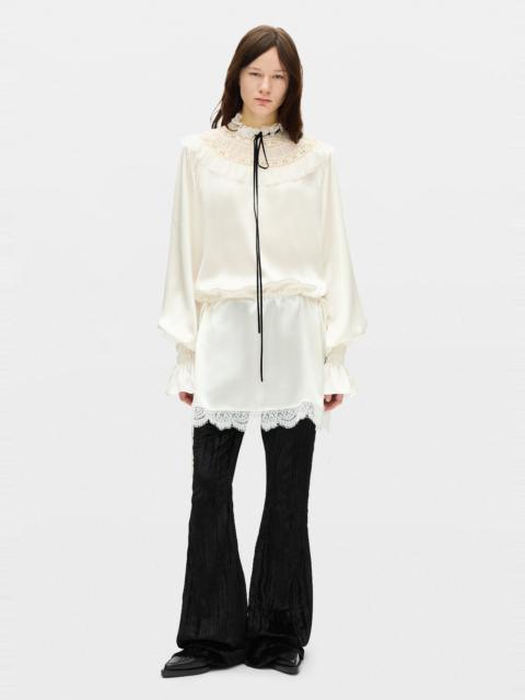 Ann Demeulemeester Armida Ruffle Collar Mini Dress
