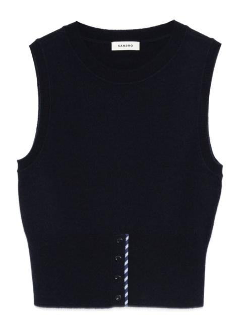 Sandro button-detail top