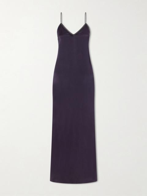 Isabel Marant Leza Studded Silk-satin Midi Dress