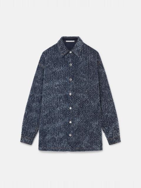 Stella McCartney Oversized Denim Bouclé Shirt