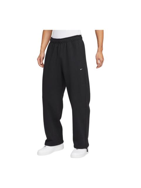 Nike Nike Solo Swoosh Fleece Straight-Leg Trousers 'Black' HV1091-010