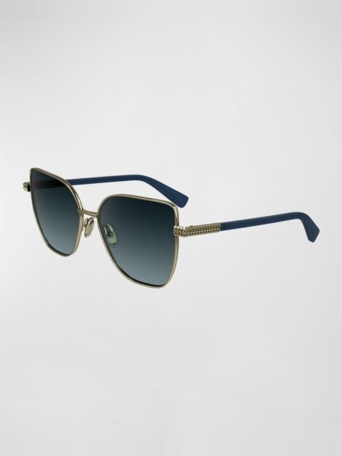 Lanvin Concerto Metal Butterfly Sunglasses