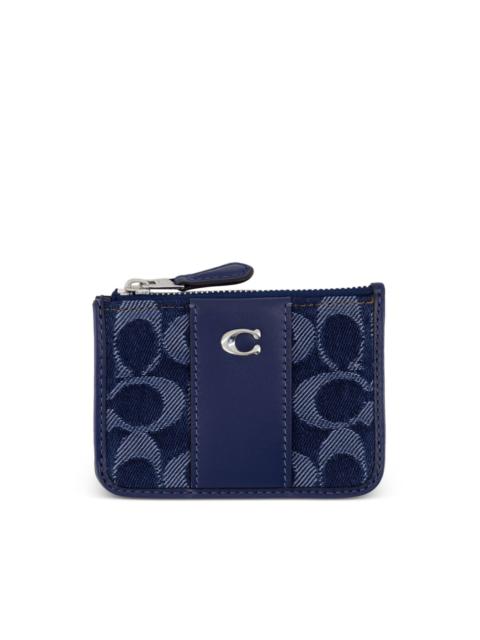 COACH mini Signature ID wallet