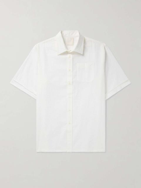 Givenchy Oversized Cotton-Seersucker Shirt