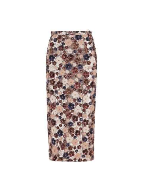 N°21 sequin-embellished skirt