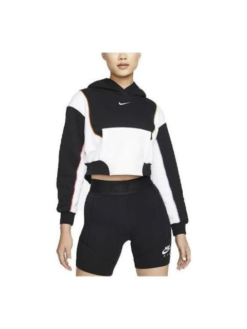 Nike (WMNS) 나이키 운동복 대형 양털 까마귀 '블랙 화이트' DM6360-010