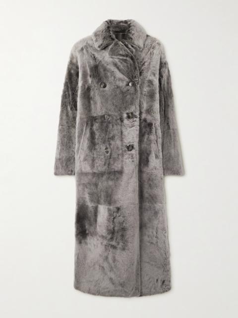 Yves Salomon Double-breasted Shearling Coat