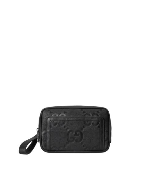 Jumbo GG leather pouch