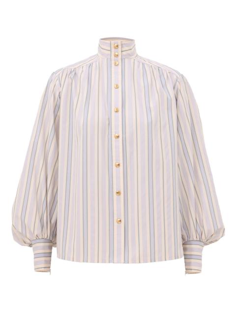 Zimmermann STRIPE BILLOW BLOUSE