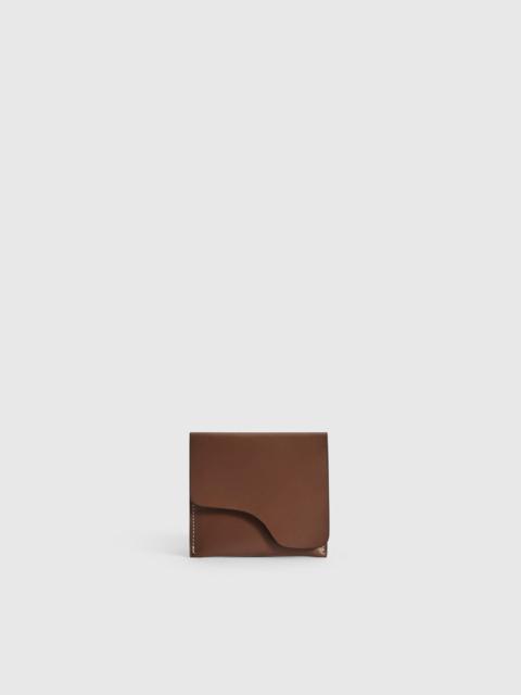 ATP ATELIER Olba Cannella/Contrast Stitch Leather Wallet