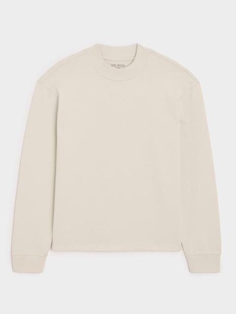 TODD SNYDER Boxy Jersey Mockneck Tee