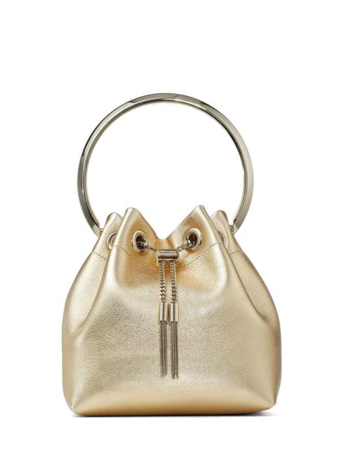 JIMMY CHOO Bon Bon Metallic Top Handle Bag