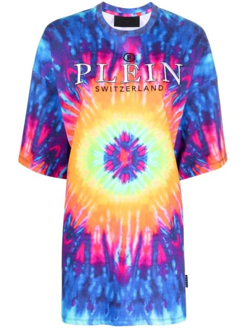 PHILIPP PLEIN tie dye-print T-shirt dress