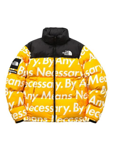 Supreme x The North Face lettering-print padded jacket