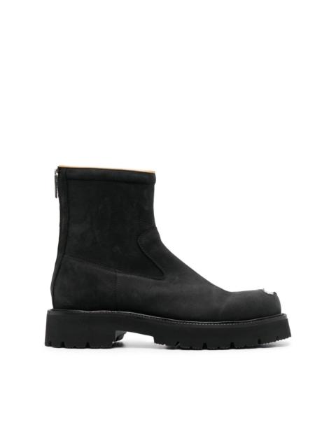 MM6 Maison Margiela leather ankle boots