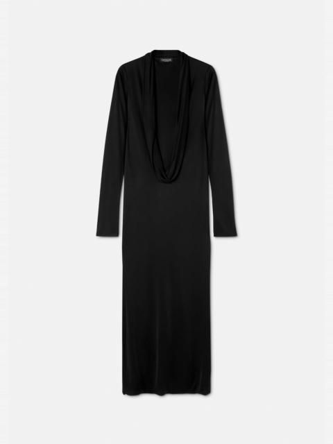 VERSACE Cowl Long Dress