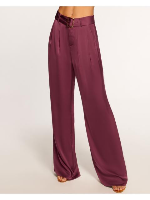 RAMY BROOK Amaya Wide Leg Belted Trouser