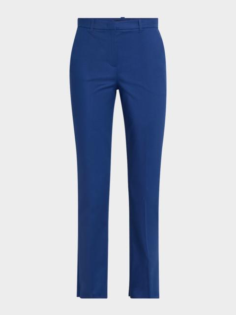 EMPORIO ARMANI Cotton Couture Cropped Slim Trousers
