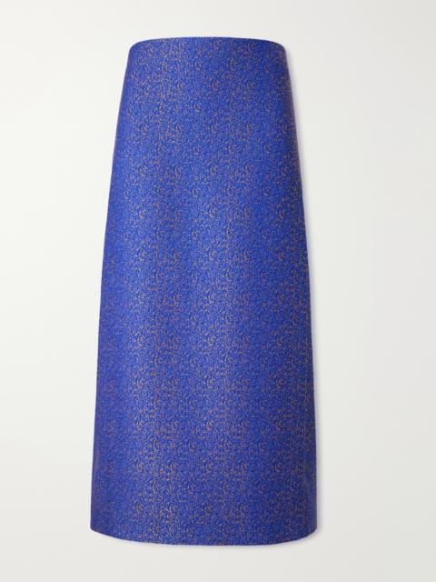 Jil Sander Draped Jacquard Midi Skirt