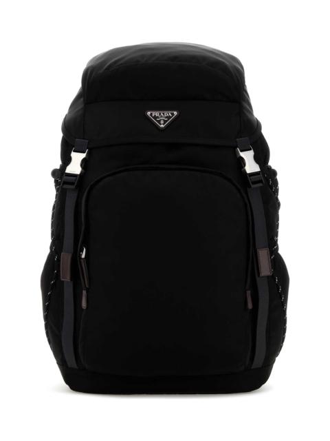Prada Black Canvas Backpack