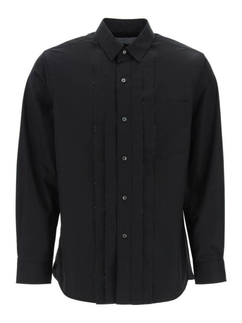 LAYERED POPLIN EFFECT SHIRT WITH