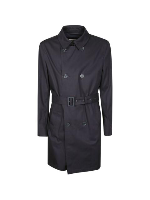 Herno belted double-breasted coat
