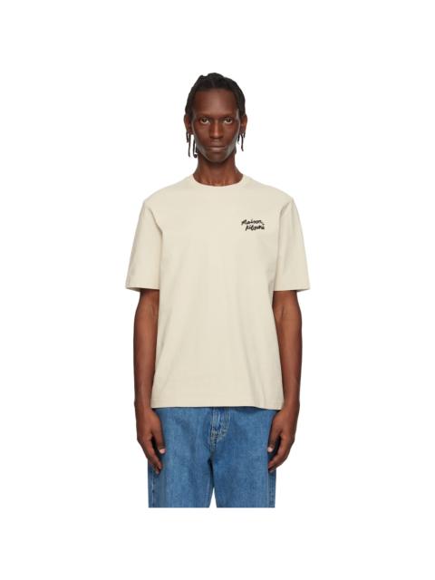 Maison Kitsuné Off-White 'Maison Kitsuné' Handwriting Comfort T-shirt