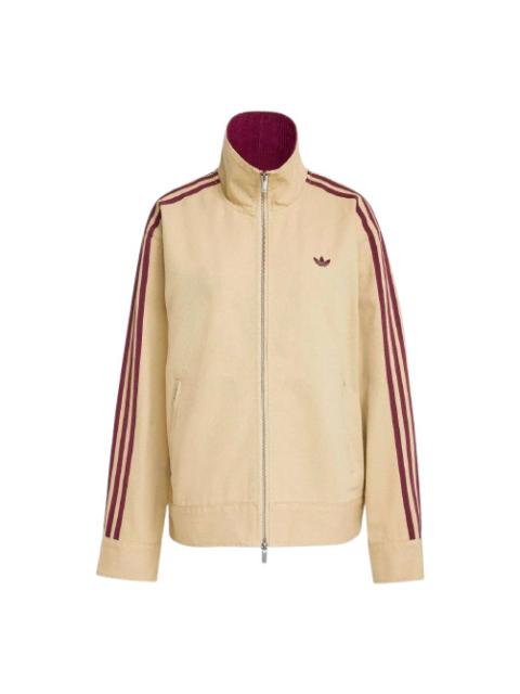 adidas (WMNS) adidas Twill Full Zip Jacket 'Beige' KF2312