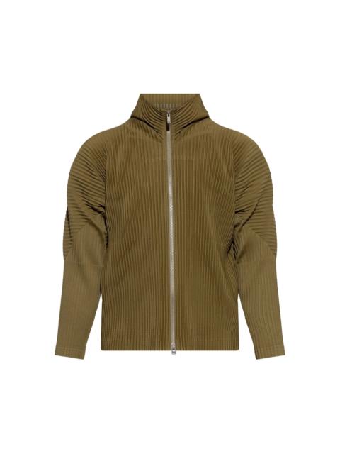 ISSEY MIYAKE ZIP UP JACKET - OLIVE KHAKI