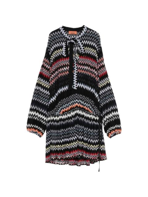 Missoni chevron-pattern mini dress
