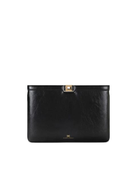 ELISABETTA FRANCHI metal detail clutch bag