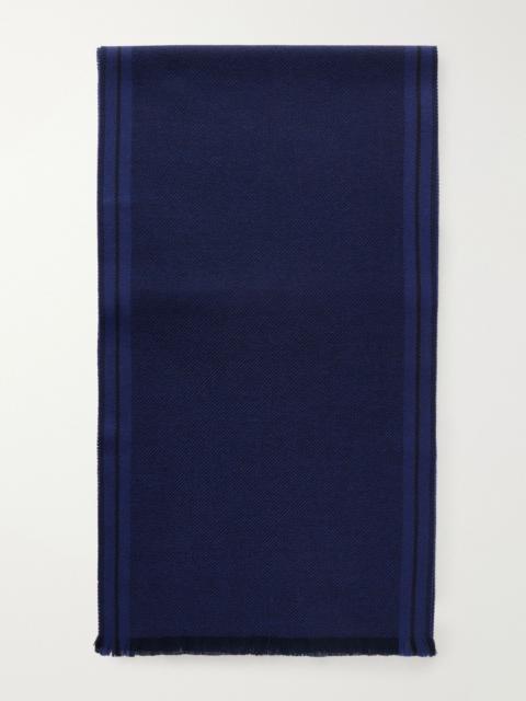 ZEGNA Wool Scarf Navy