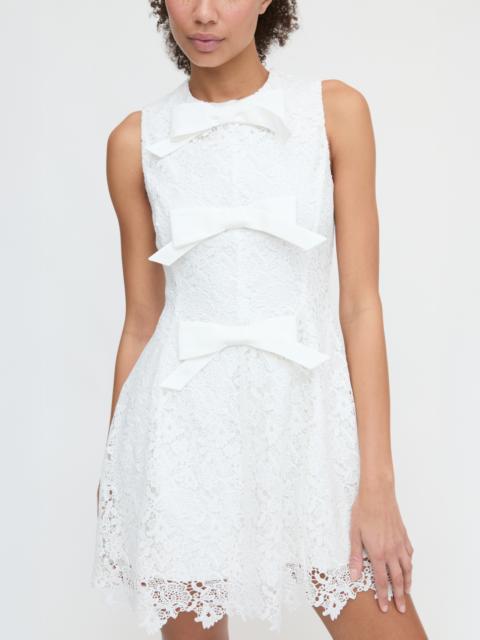 Hill House Home The Blythe Bow Dress - White Lace