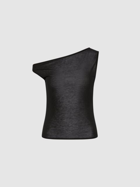 ST. AGNI Fine Jersey Asymm Top - Black
