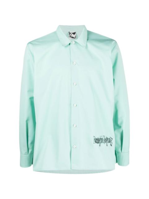 GR10K embroidered-logo shirt