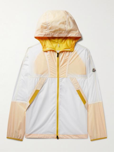Moncler Doi Logo-Appliquéd Webbing-Trimmed Nylon Hooded Jacket