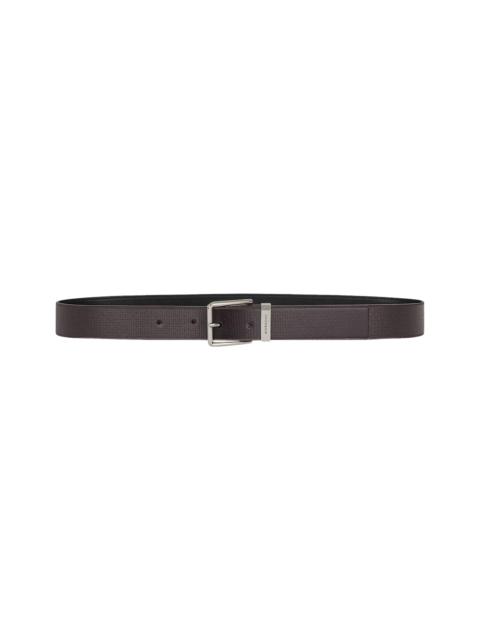 Givenchy Logo Engraved Buckle Belt 'Dark Brown'