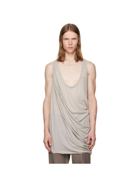 Rick Owens Off-White Tower Draped Pony Tank Top