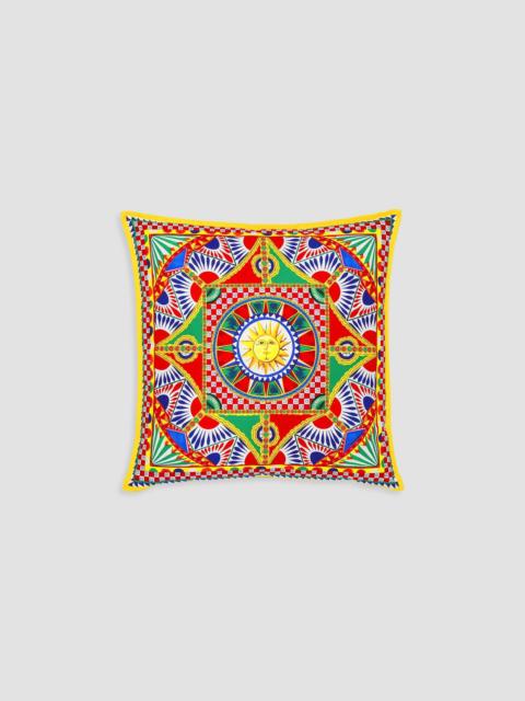 Dolce & Gabbana Carretto Canvas Cushion - Red