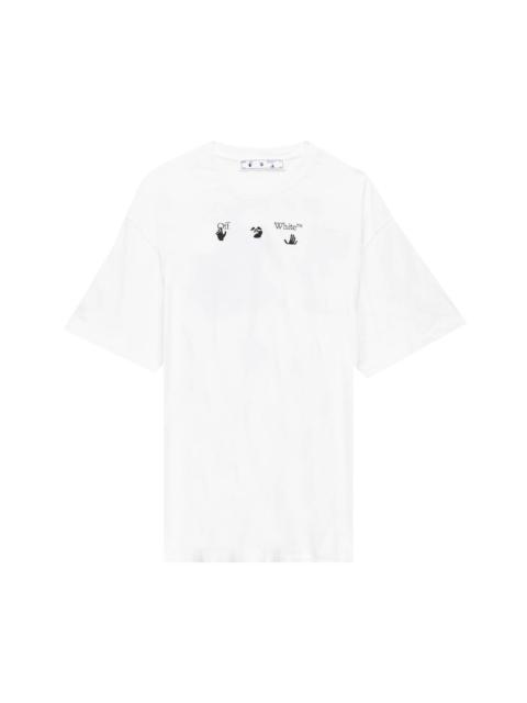Off-White Peace Worldwide Over Tee 'White/Green'