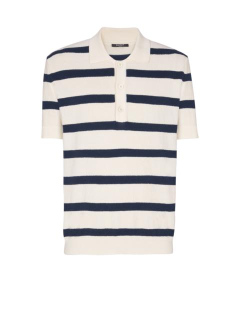 Balmain Cotton Balmain Marinière polo