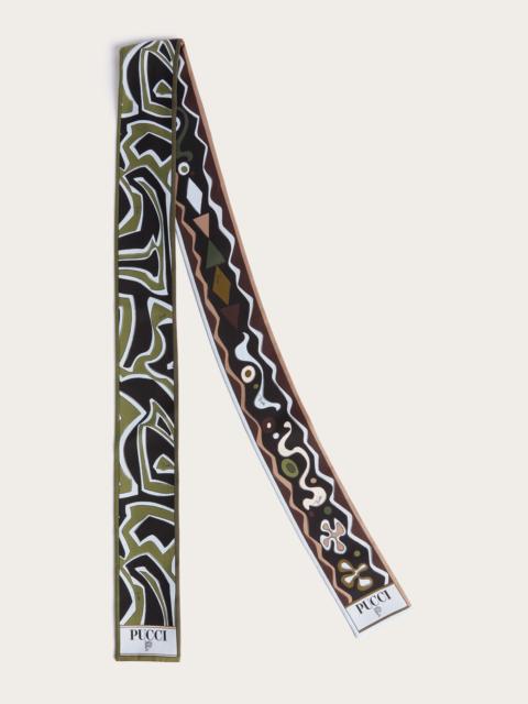 PUCCI ANGOLI AND LABIRINTO PRINT SILK TWILL SCARF