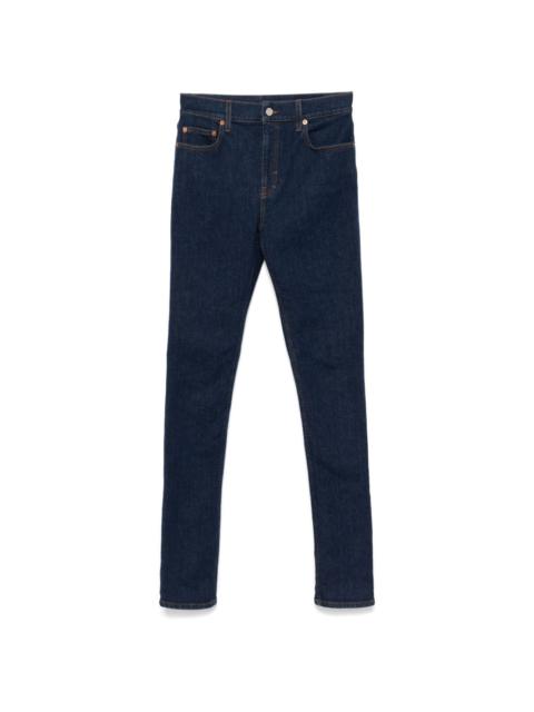 slim-cut jeans