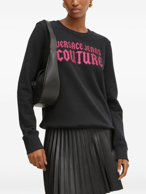 VERSACE JEANS COUTURE logo crew-neck sweatshirt