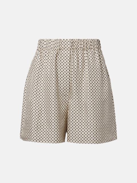 Loro Piana Angelo silk twill Bermuda shorts