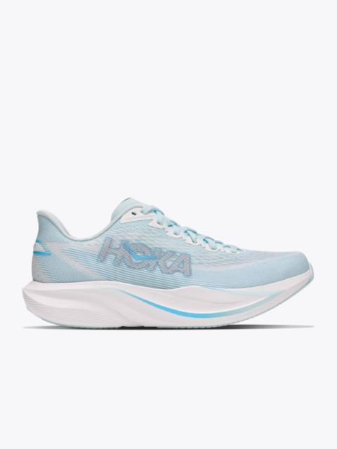 HOKA Women's Mach 7 Shoes in Glimmering Blue/Frost