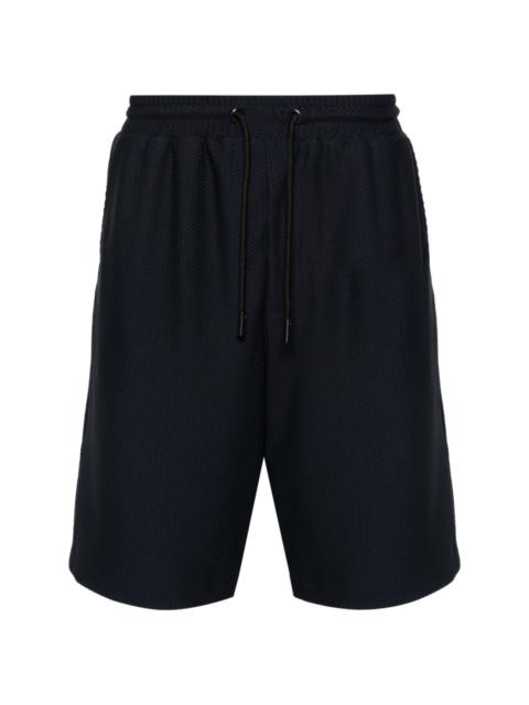 GIORGIO ARMANI flocked-logo shorts