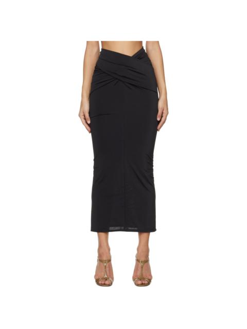 16ARLINGTON Black Berretta Maxi Skirt