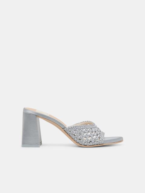 dolce vita MARGOE HEELS LIGHT BLUE WOVEN SATIN