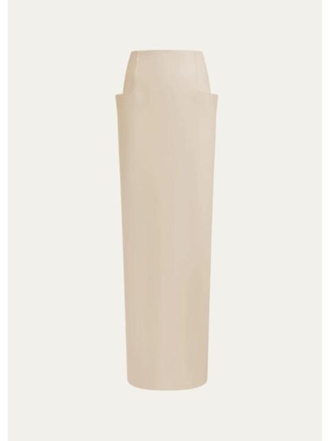 Alaïa Sculpted Column Maxi Skirt